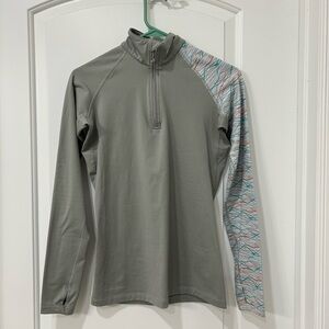 Nike Pro Combat Gray Long Sleeve Top | Size Small